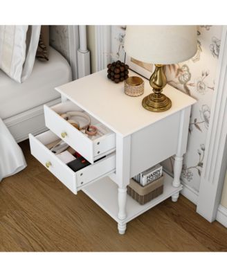 Modern 9 Drawer Dressing Table and 2 Drawer Bedside Table, Chest and Nightstand