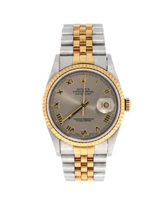 Oyster Perpetual Datejust Automatic Watch in Stainless Steel and Gold 36mm