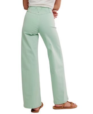 Women's Libre Front-Seam Wide-Leg Jeans