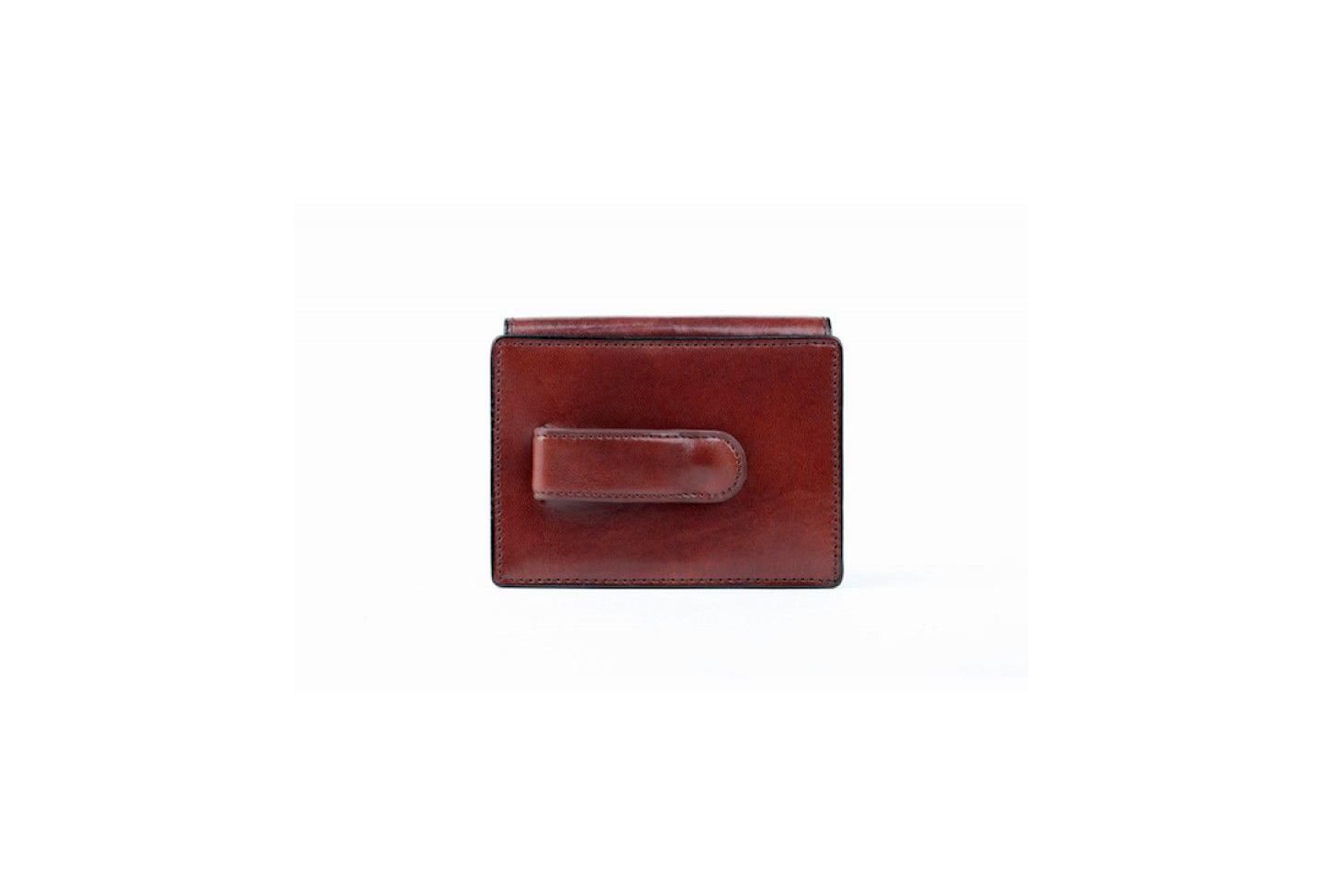 Мужской кошелёк Bosca Old Leather Front Pocket ID Wallet, цвет: Тёмный коричневый — фото 7