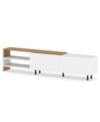 Modern TV Stand for TVs up to 80 in with Cabinets and Shelves