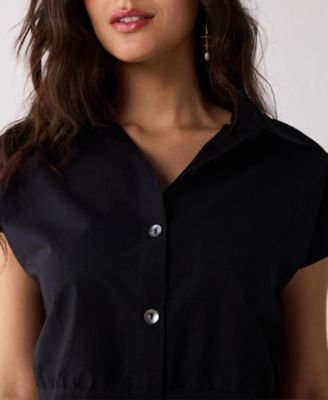 Women's Oversized Crop Shirt