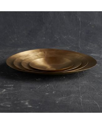 Artisan Brass Plates Assorted - Set of 4