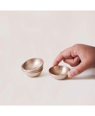 Fleck, Bronze Kansa Dip Bowl, 1.5" - Set of 4