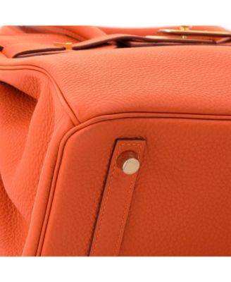 Birkin 30 Handbag Orange Togo with Gold Hardware