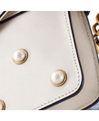 Mini Broadway Pearly Bee Shoulder Bag Embellished Leather