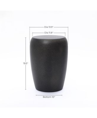 with Accents Round Side Table, 19.5" Tall Indoor/Outdoor Accent Table