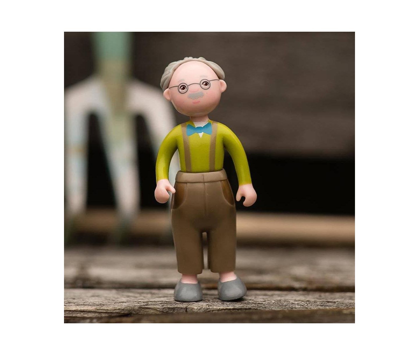 Подвижная фигурка Haba Little Friends Дедушка Курт, 4.5", от 3 лет, цвет: Зелёный — фото 2