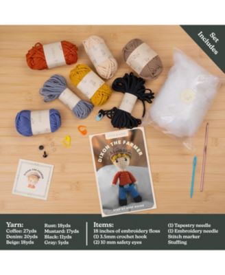Amigurumi Crochet Kit for Beginners Adults and Kids, Learn to Crochet an Easy Stuffed Crochet Animal