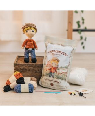 Amigurumi Crochet Kit for Beginners Adults and Kids, Learn to Crochet an Easy Stuffed Crochet Animal