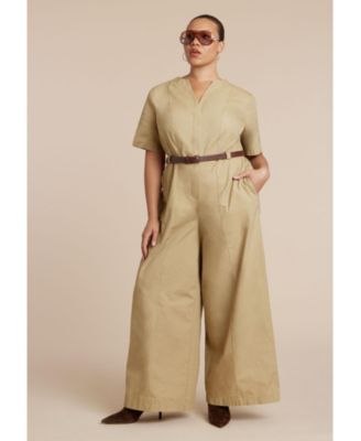 Women's Plus Size Wide Leg Jumpsuit