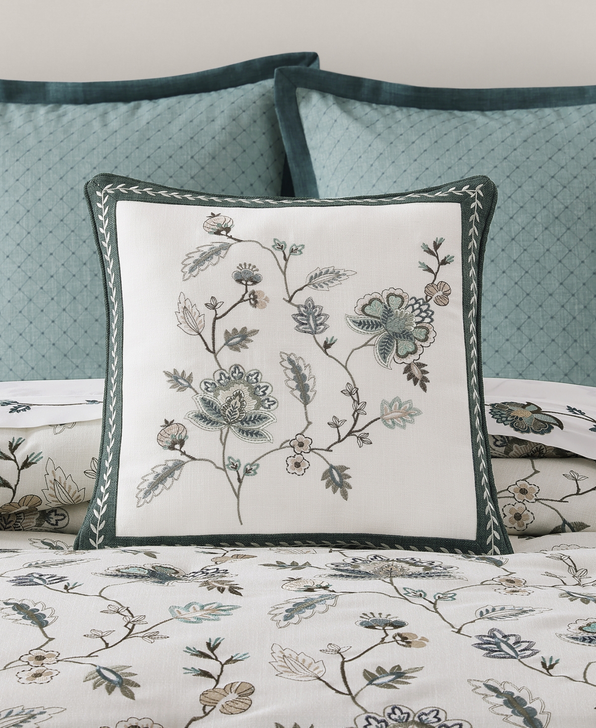 J Queen New York Blossom View Square Decorative Pillow, 18 x 18"