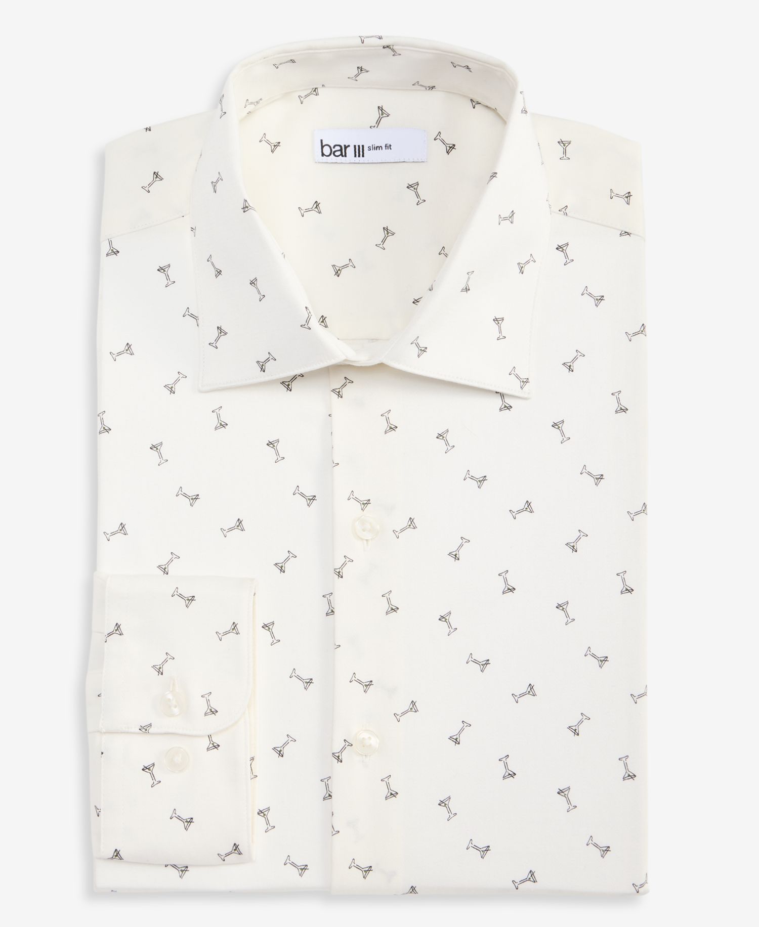 Men's Slim-Fit Martini Dress Shirt
