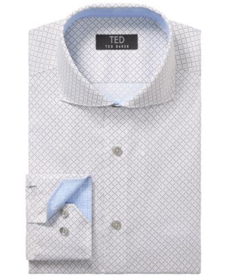 Ted Baker Men's Round Cuff Slim Fit Dress Shirt