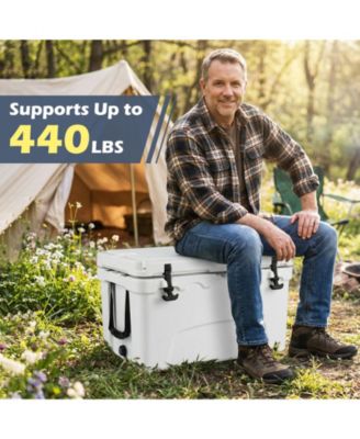 45 Quart Portable Hard Cooler with Long Lasting Insulation