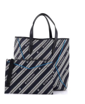 Medium Bond Shopper Tote Logo Jacquard Canvas