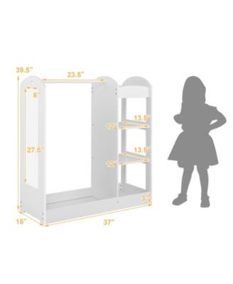 Kids Dress Up Storage Organizer with Built In Mirror