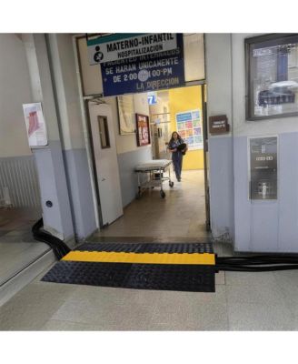 Rubber Cable Protector Ramp 5 Channel Heavy Duty ADA Compliant Driveway Road Hump Wire Cord Cover