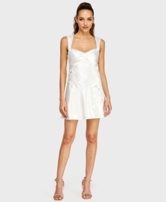 Juniors' Sweetheart Neck Short Dress