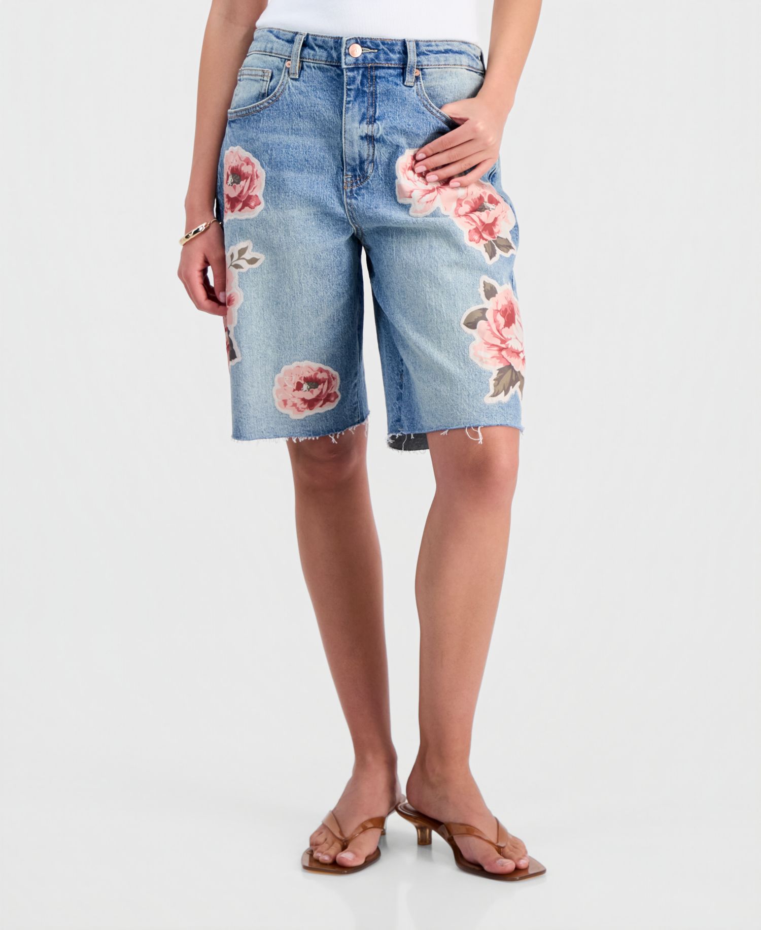 Women's Floral Patchwork Jorts