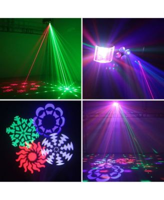 80W RGBW Stage Light with Beam, Pattern, Laser and Strobe