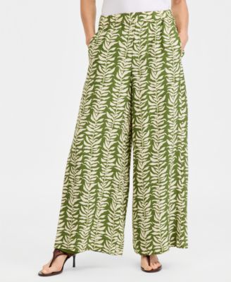 Women's Printed Wide-Leg Pants