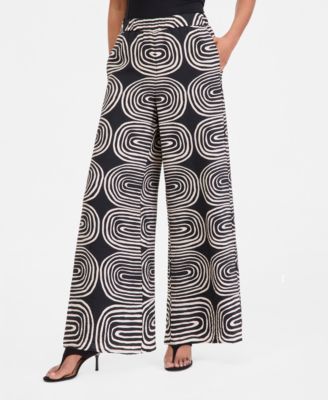 Women's Printed Wide-Leg Pants