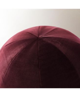 Veda Velvet Ball Pillow 12" - Burgundy