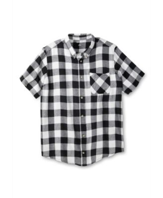 Men's Big and Tall Short Sleeve Flannel Shirt