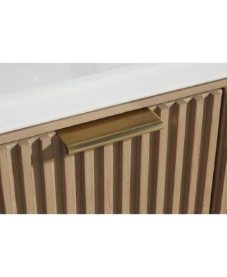 36" Oak Finish Freestanding Vanity