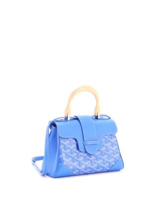 Mini Saigon Top Handle Bag Coated Canvas with Leather