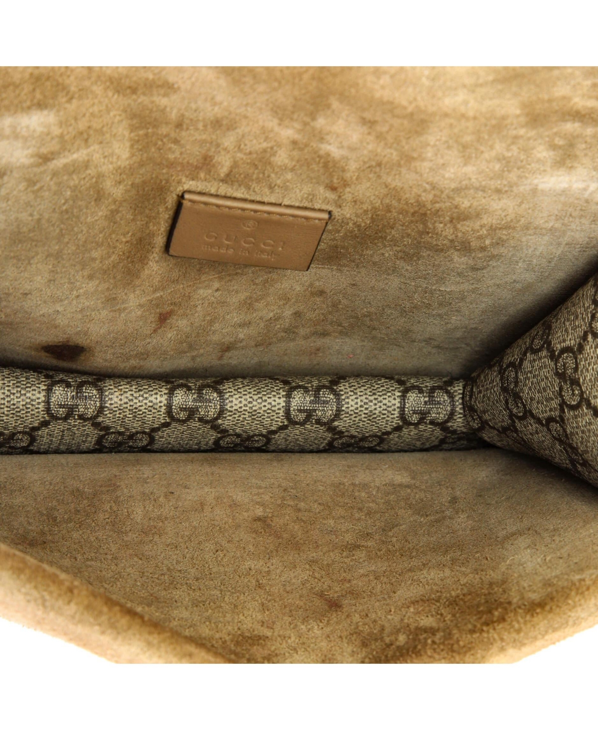 Pre-Owned Gucci Mini Dionysus Bag Gg Coated Canvas