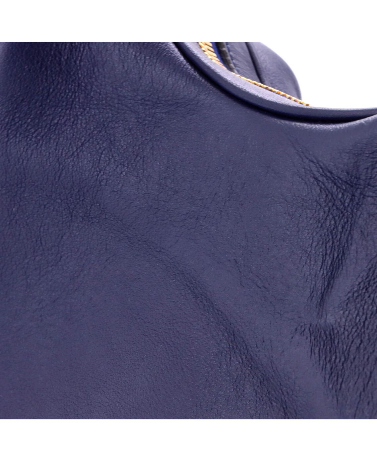 Small Attache Shoulder Bag Leather