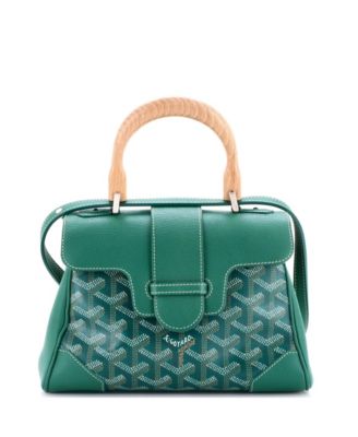 Mini Saigon Top Handle Bag Coated Canvas with Leather