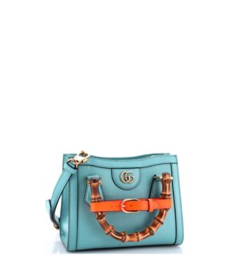 Mini Diana NM Bamboo Handle Tote Leather