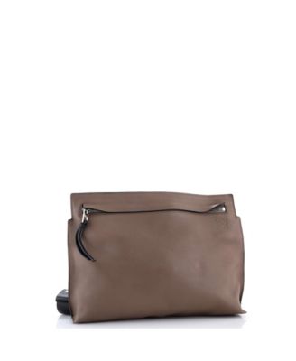 Large T Messenger Leather
