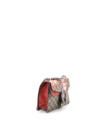 Mini Dionysus Bag Blooms Print GG Coated Canvas