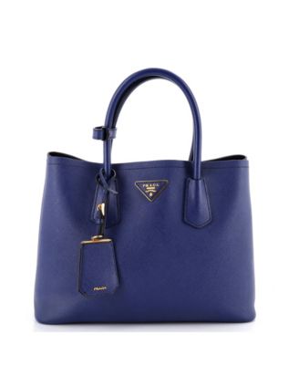 Medium Cuir Double Tote Saffiano Leather