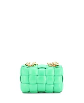 Cassette Chain Crossbody Bag Padded Maxi Intrecciato Leather