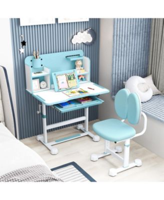 Kid's Study Desk and with Tilt Desktop and Pen Holder