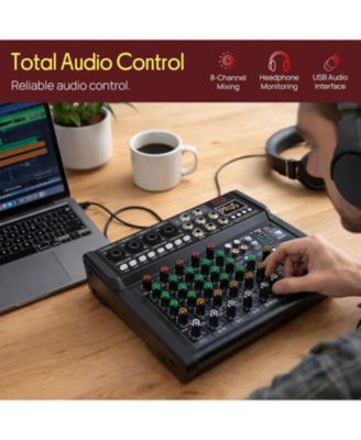 8-Ch Digital Audio Mixer with Bluetooth and DSP Effects (PMX408ST)