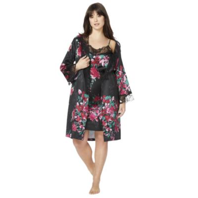 Women's The Luxe Satin Short Peignoir Set