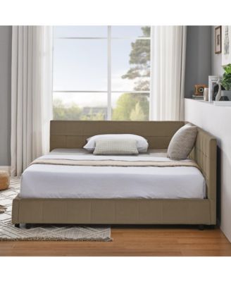 Full Size Velvet Tufted Daybed Backrest