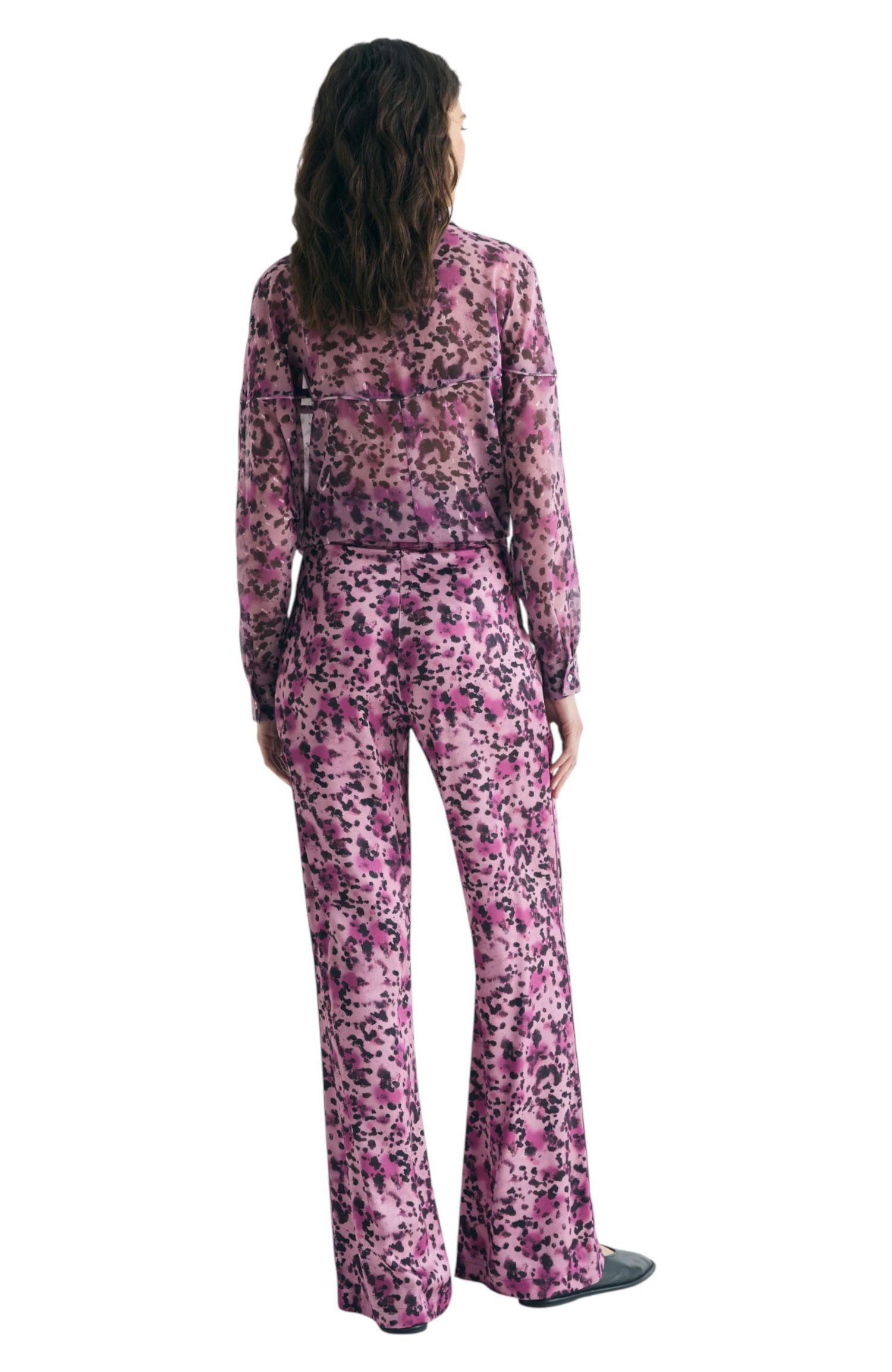 Women's Animal Print Fluid Pants