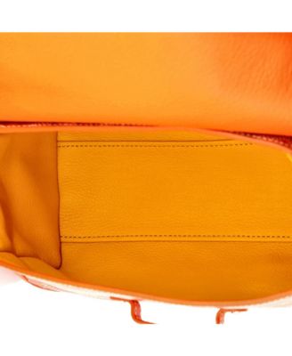 Mini Saigon Top Handle Bag Coated Canvas with Leather