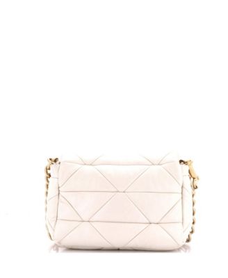 Small System Flap Shoulder Bag Quilted Nappa Leather