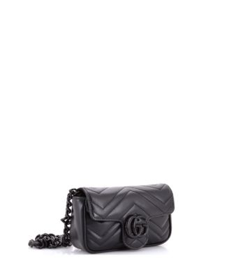 GG Marmont Flap Belt Bag Matelasse Leather