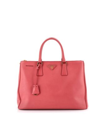 Large Double Zip Lux Tote Saffiano Leather
