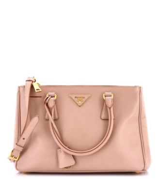Medium Double Zip Lux Tote Saffiano Leather