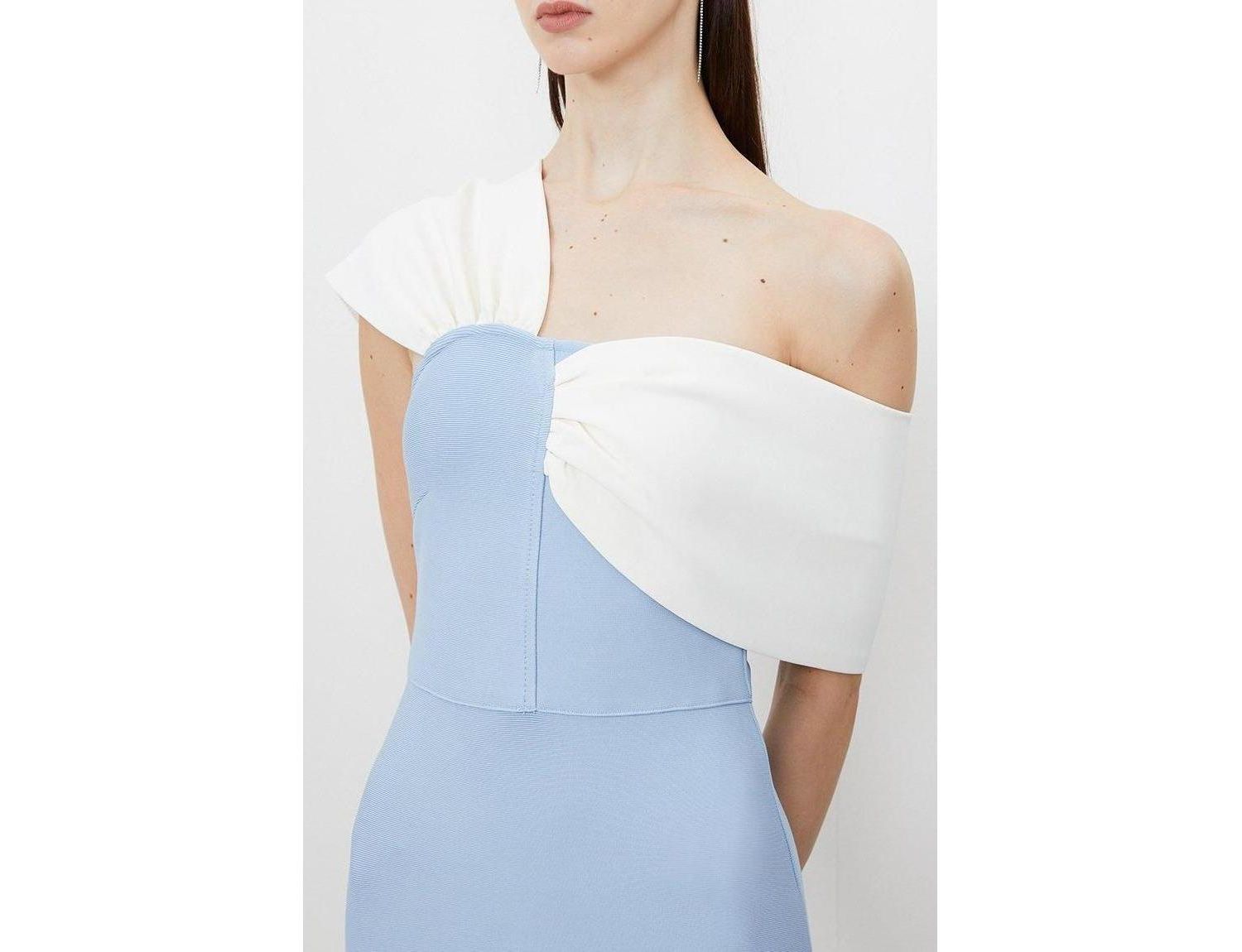Women's Figure Form Asymmetric Midi Dress